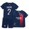 Officiële Voetbalshirt + Korte Broek Paris Saint-Germain Hakimi 2 Thuis 2023-24 - Kids